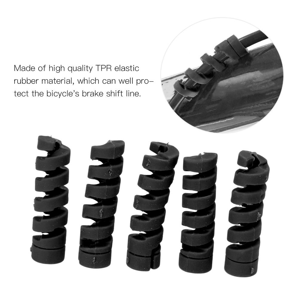 10PCS Anti-Friction Bike Cable Sleeve TPR Bicycle Brake Line Pipe Guard Cable Protection