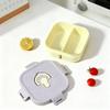 2/3 Grids Reusable Square Plastic Bento Lunch Box Portable Divided Fruit Salad Food Container Kids Students Microwave Heatable