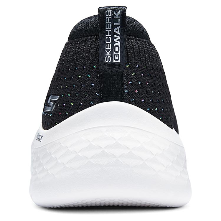 Skechers Go Walk Flex Сетчатая ткань Ежедневный комфорт Прочные Легкие Низкие Повседневная обувь для образа жизни Женские кроссовки Черный Белый 124826-BKMT