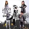 Kids Skeleton Costume Halloween Skeleton Tutu Skirt/Dinosaur Jumpsuit/Bone Onesie Outfit for Boys Girls Dress-up