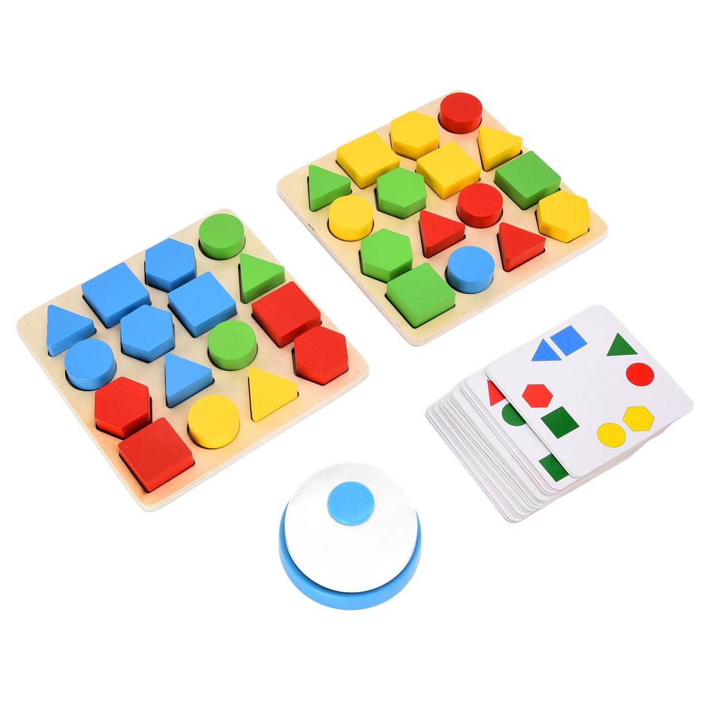 Geometric Puzzle Toy Educational Interactive Blocks Puzzle Brain Teasers Cognitive Toy