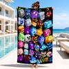 Colorful Cube Creatures Beach Towel, Microfiber Beach Towel, Perfect For Pool, Beach, Travel, Home Decor Beach Party Fan gifts