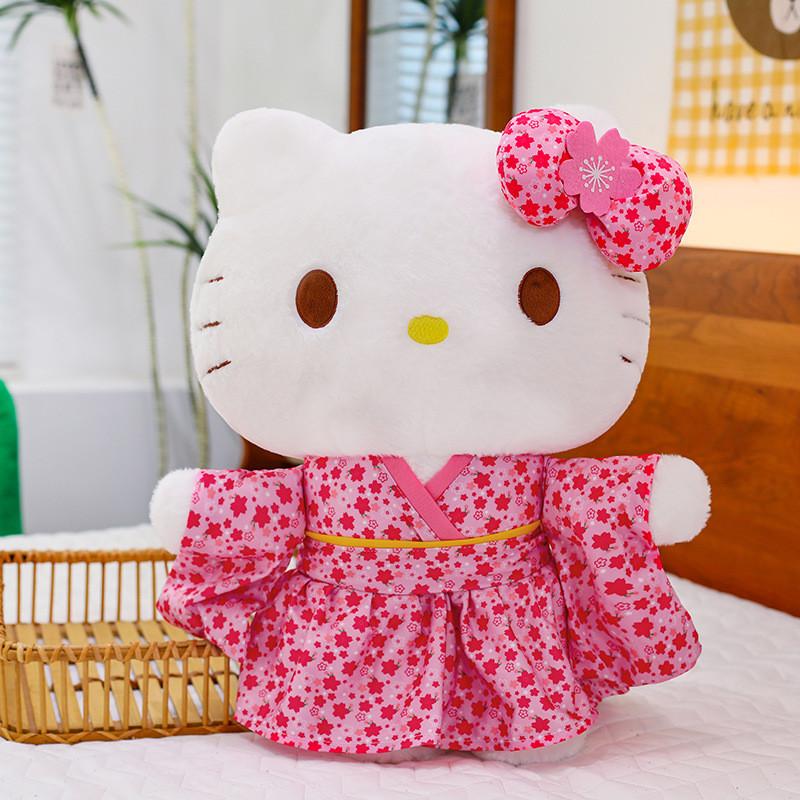 Плюшевая игрушка Sanrio Hello Kitty в кимоно с сакурой для коллекционеров и в подарок