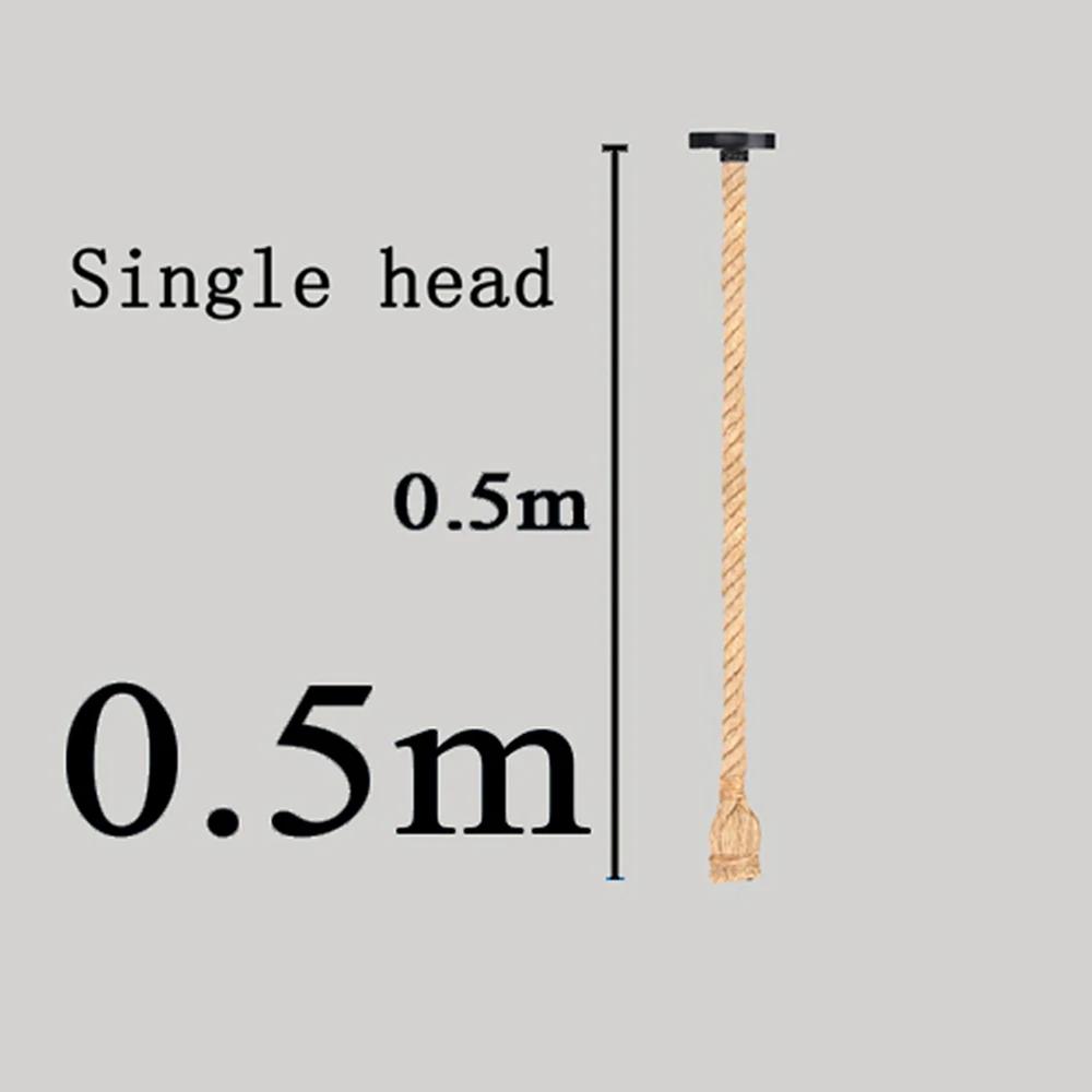 Винтажный подвесной светильник из пеньковой веревки, ретро-индустриальные подвесные светильники, креативные потолочные светильники в стиле лофт-кантри, светодиодное освещение E27 Edison