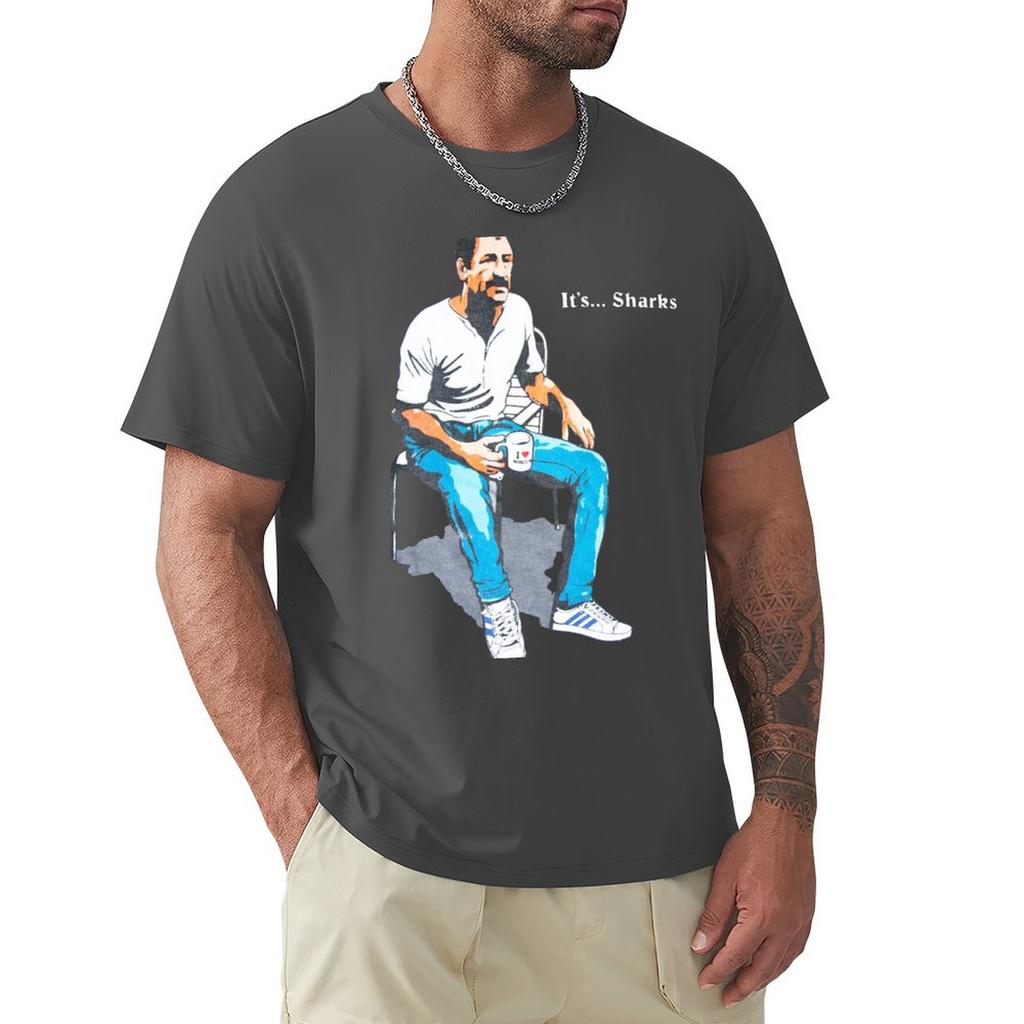Футболка с юмором хлопок Пол Сайкс - Это Акулы Футболка винтажный дизайн футболки создай свою однотонные футболки мужская мода мужские