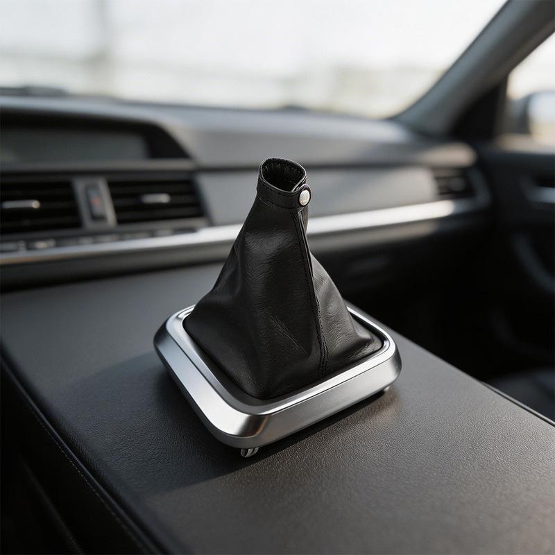 Leather Gear Shift Boot Cover For Fiat Tipo II 2015+ Black Car Interior Accessories Enhanced Grip And Style