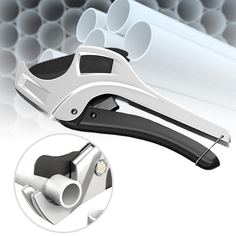 Ratcheting PVC Pipe Shears Pipe Cutter for Cutting of Plastic and PEX Pipes for DIY Enthusiasts