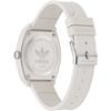 Montre Adidas - Mixte - AOST23047 - Bracelet En Plastique Blanc - Etanche 5 ATM