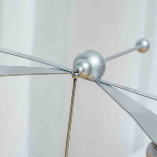 Metal Balance Dragonfly Ornament Alloy Balancing Dragonfly Decoration with Round Base Home Office Desktop Decor