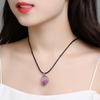 Rope Women Raw Stone Female Necklace Korean Style Jewelry Geometry Clavicle Chain Crystal Necklace