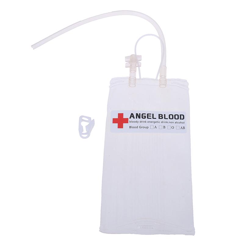 500 мл многоразовый мешок для крови для напитков на Хэллоуин, длинный мешок для наполнения трубок