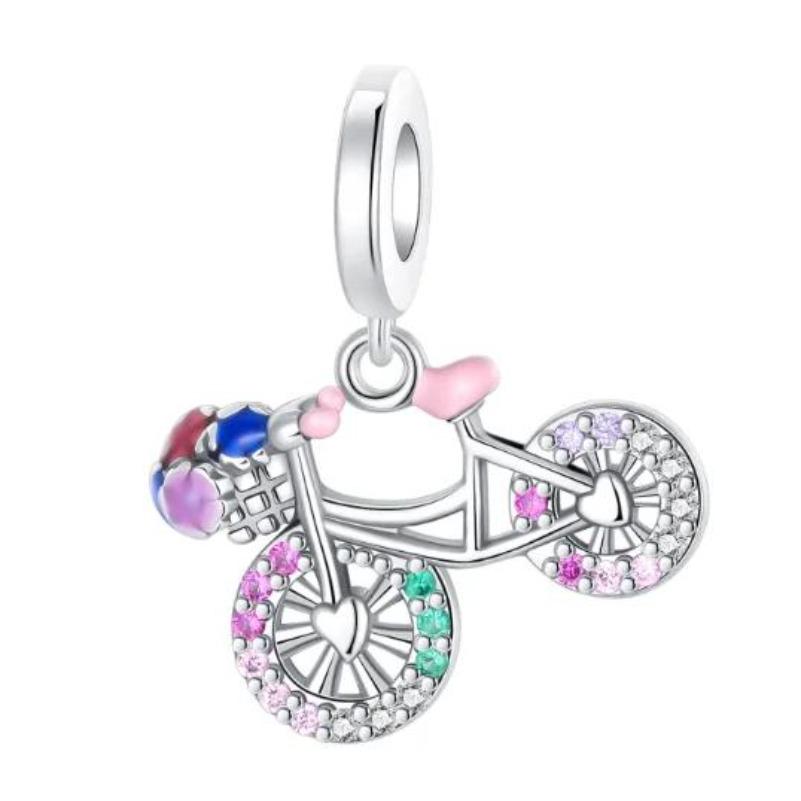 Снова в школу Медные шармы Сумка Наушники Кубик Рубика Часы Игровая консоль Бусина Подвеска Подходит для браслета Ожерелье Ювелирные изделия