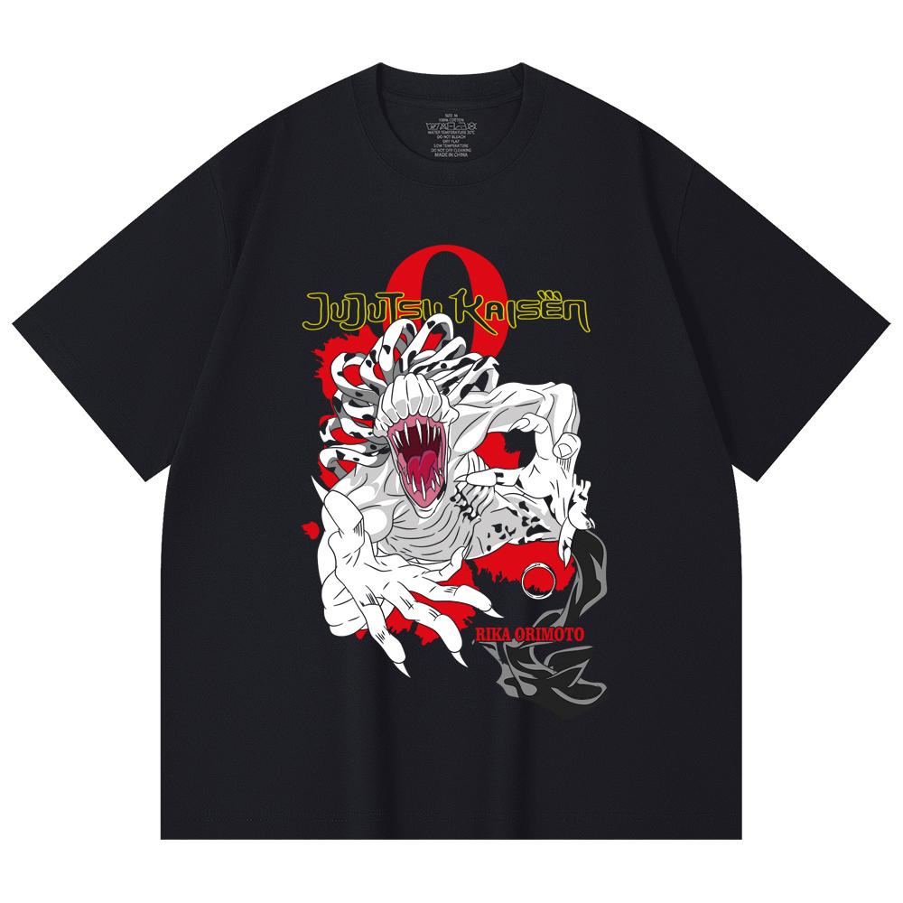 230 Gsm 100% Cotton Jujutsu Kaisen V64 Rika Print Unisex Heavy Cotton T Shirt