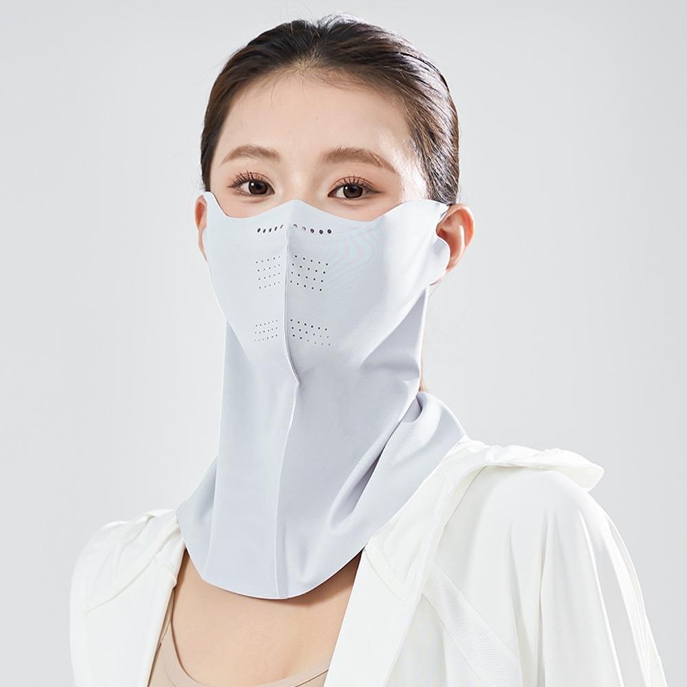 Sunscreen Face Scarf Ice Silk Mask Face Mask Face Cover Adjustable Sunscreen Mask Cycling