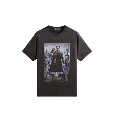 Kith Для постера Матрицы Винтажная футболка Черный унисекс Топы KHM035050-001