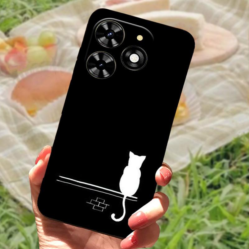 Для Tecno Spark 20 20C Чехол-бампер Силиконовый Мягкий Мраморный Черный Funda Coque для Tecno Spark 20 Pro Защитные Чехлы Spark20