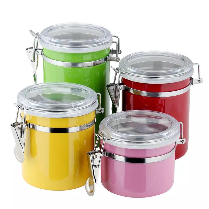 Герметичная банка из нержавеющей стали для сохранения свежести: Идеально для сухого молока, кофе, чая и многого другого