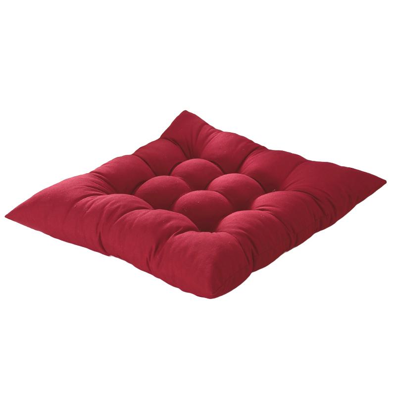 1PC Polyester Soft Cushions Solid Color Square Garden Chunky Home Textile Chair Cushion Thick Seat Pads Home Decoration