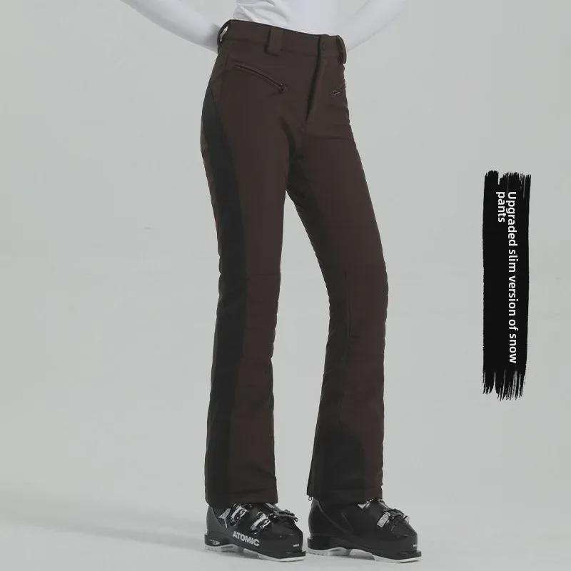 Женские водонепроницаемые лыжные брюки Double Board — зимние теплые, ветрозащитные и эластичные для занятий зимними видами спорта на открытом воздухе