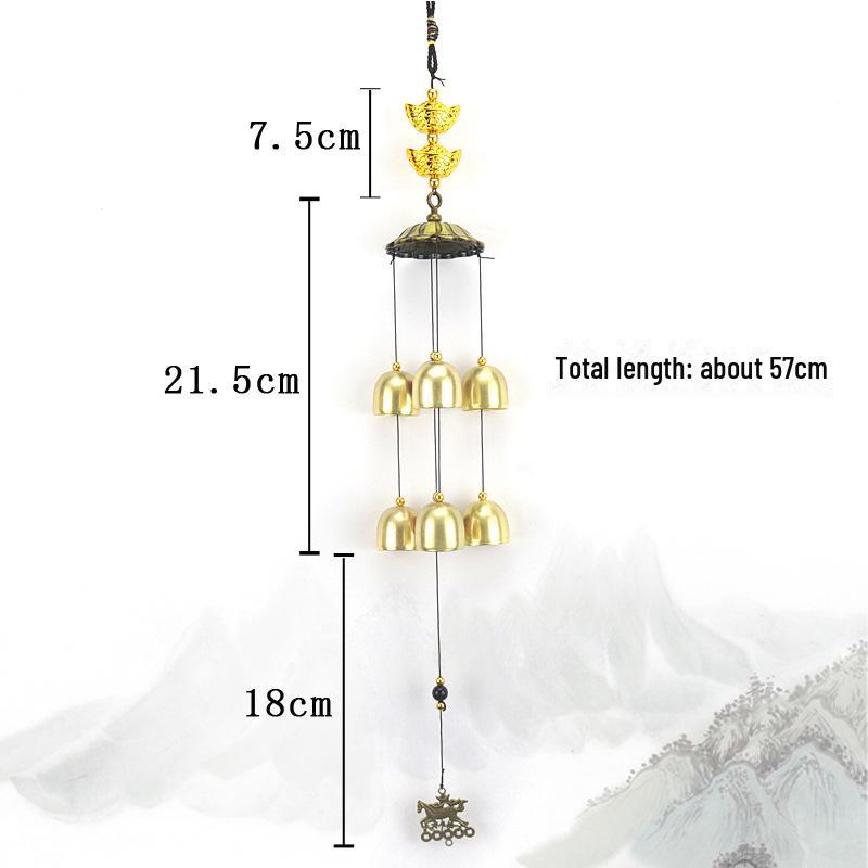Старинные китайские литые ветряные колокольчики: Подвеска-колокольчик из меди для домашнего декора и подарков