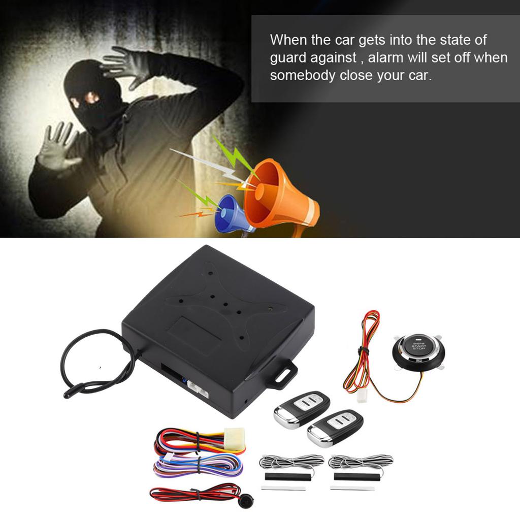 Универсальная автомобильная сигнализация, зажигание двигателя, бесключевой доступ, кнопка дистанционного стартера