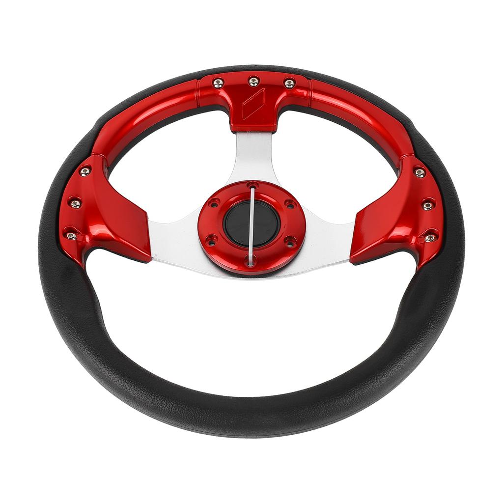 13-дюймовый автомобильный руль, универсальная модификация рулевого колеса для большинства седанов и внедорожников, красный
