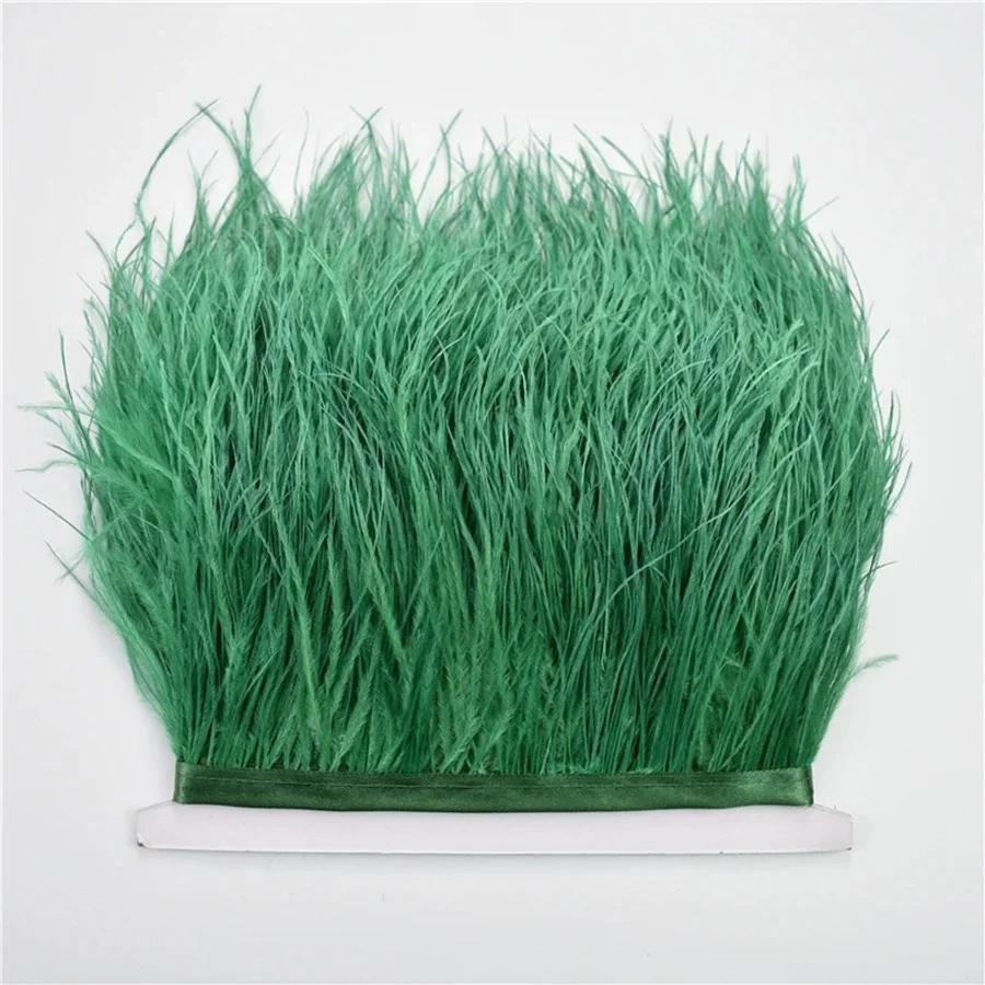 1/10М Натуральное перо Черные страусиные перья Отделка Поделки Сделай сам Перьевая лента Изготовление ювелирных изделий Свадебная вечеринка Рождественский декор 8-10см