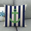 Минималистичный стиль Якорь для лодок Цифровая печать Короткие плюшевые наволочки для автомобильного дивана офисного кресла Чехол для подушки Товары для дома