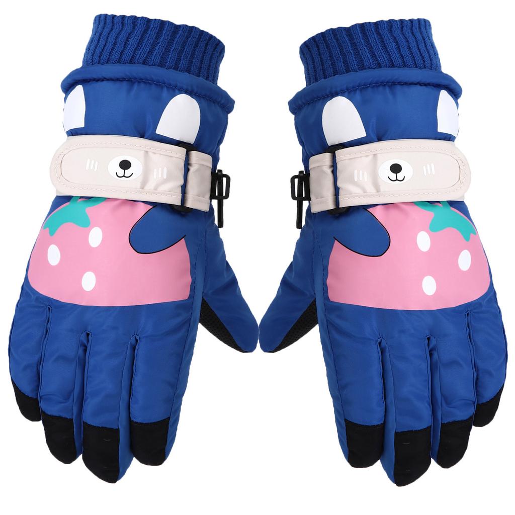Children's Ski Gloves Cartoon Cute Winter Outdoor Skiing Cycling Warm And  Wear Resistant