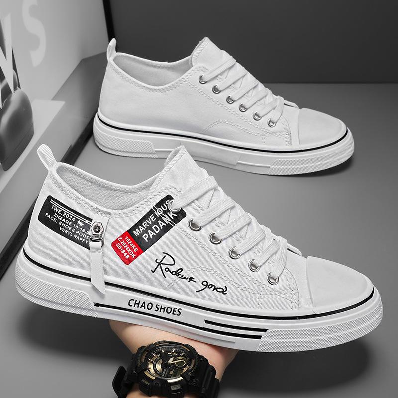 Трендовая парусиновая обувь с низким берцем. Мужская повседневная крутая модная обувь в уличном стиле. Кроссовки в стиле хип-хоп для подростков.