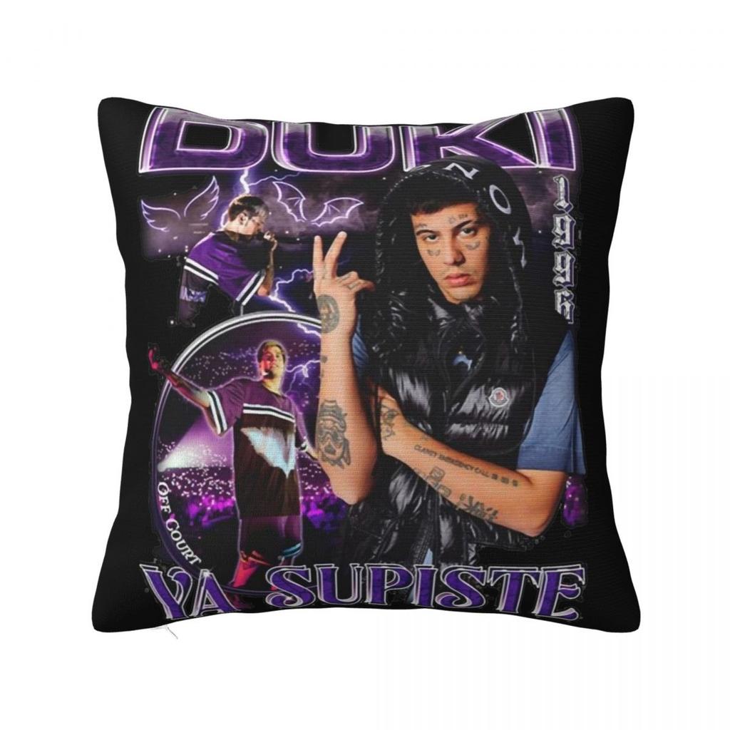 Duki Singer Rapper Pillowcase Printing Polyester Cushion Cover Decor Throw Pillow Case Cover Bed Zipper 45X45cm