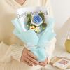 Korean Style Artificial Flower Arrangement Soft Yarn Crochet Sunflower Flowers  Wedding Party