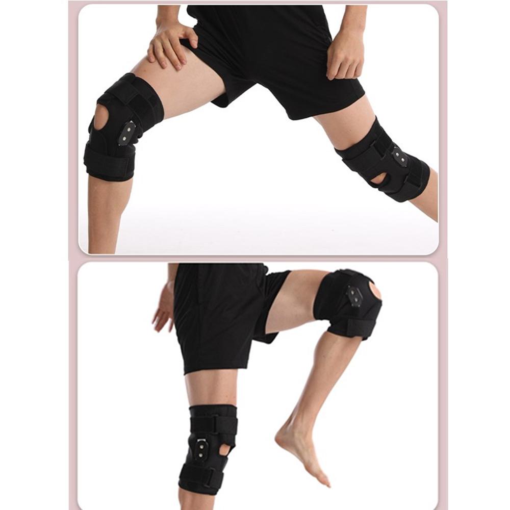 Коленный бандаж 39-44 см, шарнирный компрессионный рукав, открытый стабилизатор надколенника