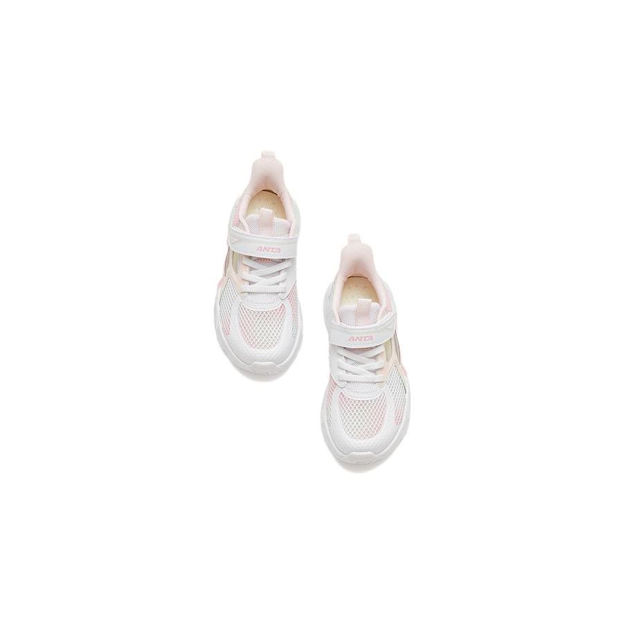 Anta Kids Non-Slip Wear-Resistant Sports Casual Shoes Kids Shoes Pink White 322329979-2