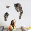 Водонепроницаемые 3D наклейки на автомобиль с котами 3D наклейки со стилизацией кошек и животных ПВХ наклейка на автомобиль Автомобильная наклейка