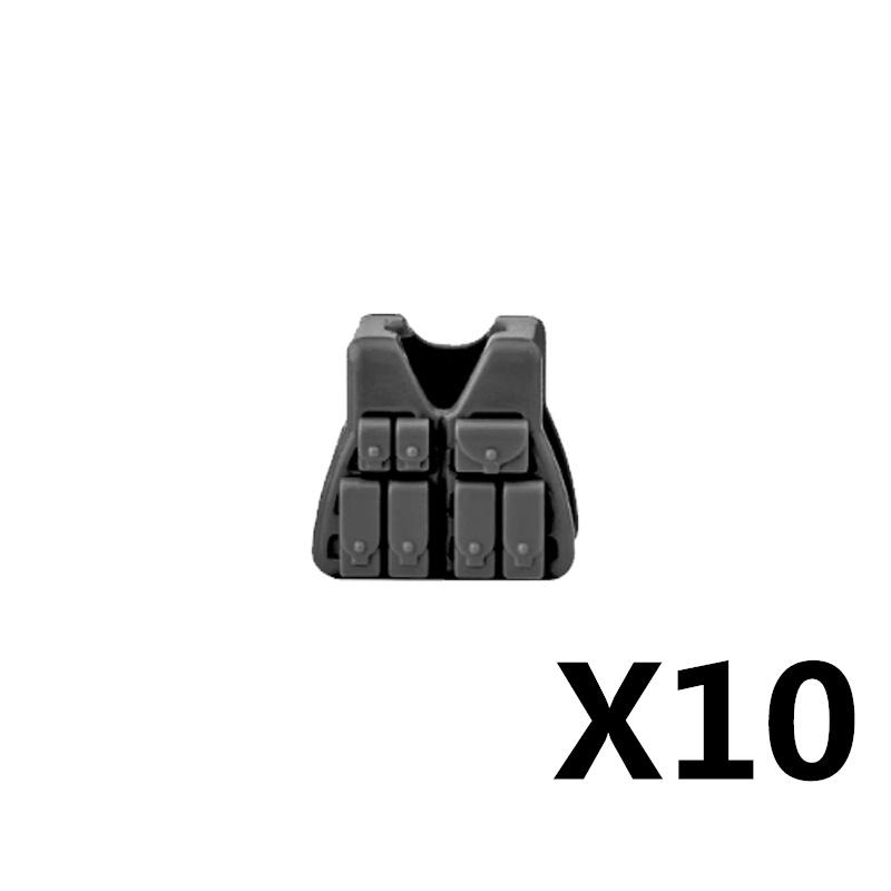 MOC Военная Фигурка Аксессуары Строительные Блоки Альфа Шлем SWAT Жилет Рюкзак Наколенники Оборудование Ночного Видения Кубики Игрушка K017
