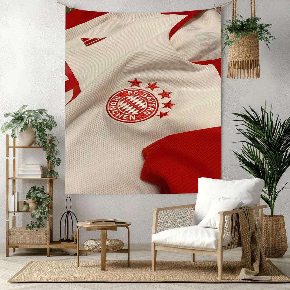 Bayern Munich Wall Decor Tapestry Art For Pet Memorial Birthdaywedding Party Backdrop Family Gift
