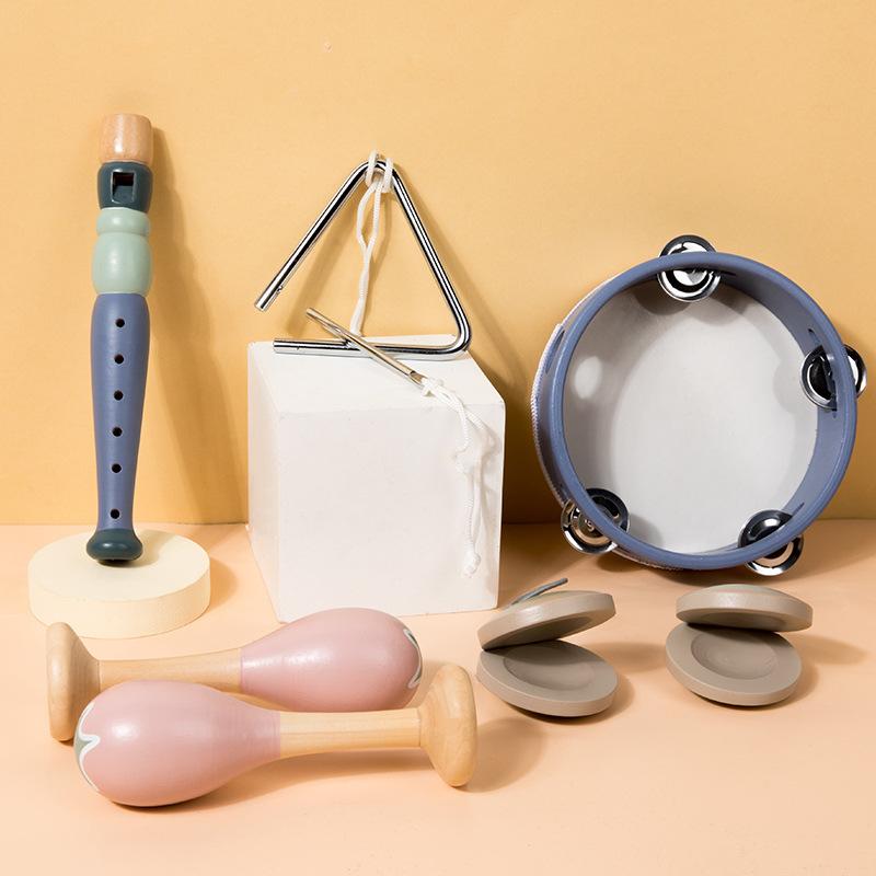 Деревянный песочный молоток ксилофон бубен набор музыкальных инструментов Орфа, сенсорное развитие и просвещение для раннего развития ребенка, развивающая игрушка