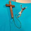 Jesus Bungee Wall Cross Decoration Home Office Church Wall Hanging Jumping Crucifix Christ Savior Ornament Festival Gift