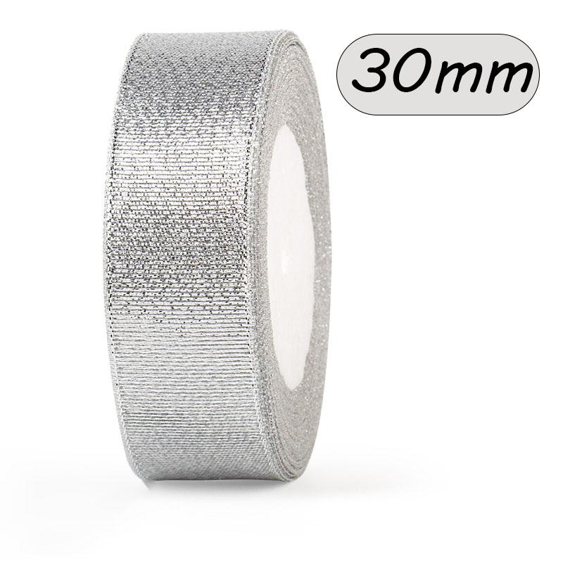 25 ярдов Натуральные атласные ленты Поделки Шитье Вечеринка Свадьба Золотая лента Упаковка подарков Бант Сделай сам Лента из органзы Рождество Украшение дома