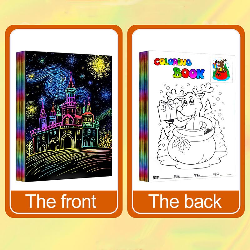 10/20 шт. Цветная бумага для скретчинга 16K Радужная Многофункциональная Скретч/Акварельная живопись Искусство Класс Живописи Учебные инструменты TMZ