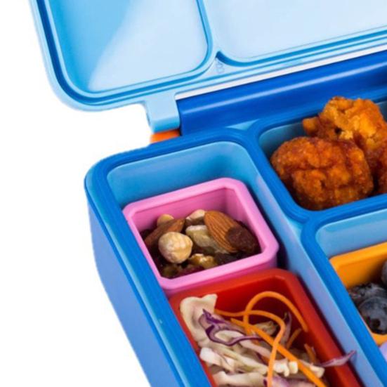 Lunch Box Salad Dressing Containers Reusable BPA-Free Leak-proof with Lid Microwave-safe Silicone Containers