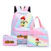 3Pcs/set Dragon Ball Colorful Backpack with Lunch Bag for Women Student Teenagers Rucksack Casual School Bags Sets