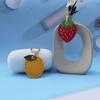 Чехол AirTag Keychain Брелок для ключей Клубника Лимон Милая Клубника Фрукты Кожа Полная защита Ударопрочный Легкий Тонкий [ПОДОБРЕТЬ]