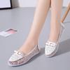 Fashion Spring Women's Flat Shoes Fashion Breathable Mesh Pionted Toe Ballet Flats for Women Outdoor Ladies Light Casual Walking Shoes