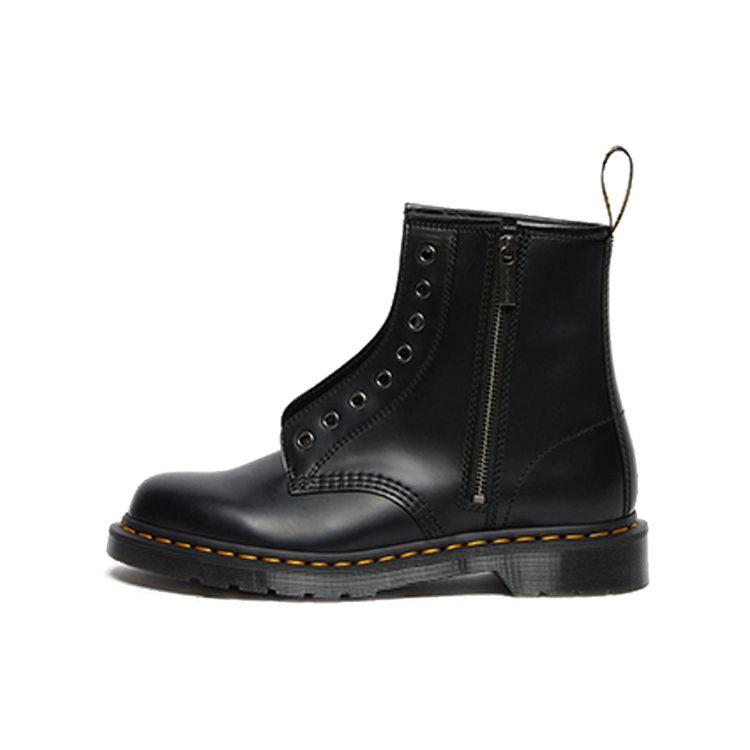 Dr. Martens 1460 Round Toe Zipper Short Boots Unisex Boots Black 26731001