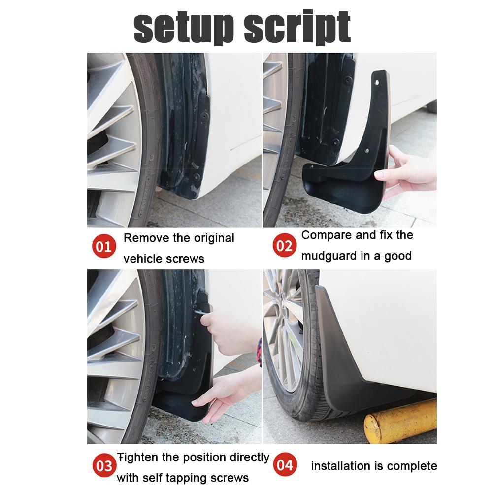 For Chery Jetour Car Mudguards Fender Cover T2 Flares Splash Guard Cover Plastic Mud Flaps Auto Accessories