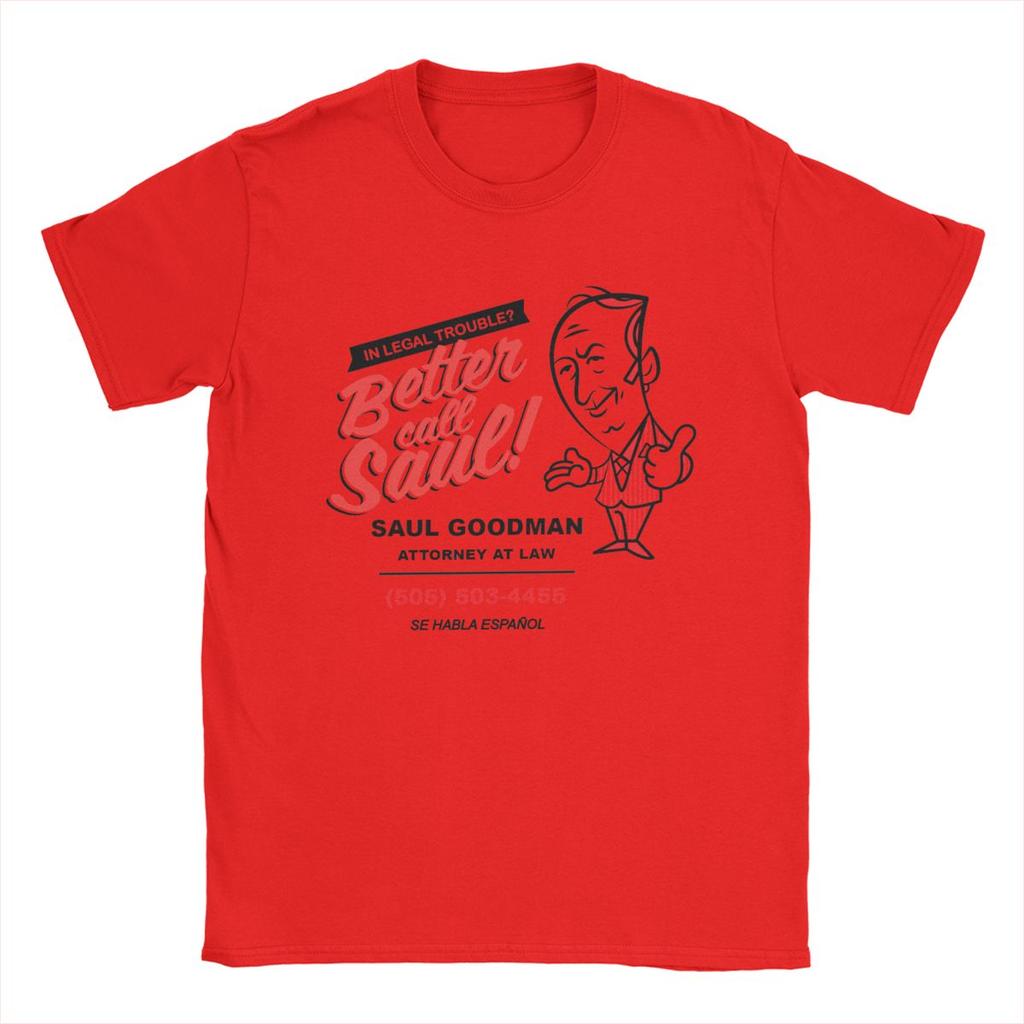 Better Call Saul Goodman Breaking Bad T Shirt Men Pure Cotton Vintage T-Shirt Round Neck Tee Shirt Short Sleeve Tops Gift Idea