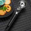 Ложка для мороженого из нержавеющей стали с триггером Легко чистится, антипригарная ручка Легкая ручка Ложка для печенья для мороженого, мороженого, смузи, фруктов
