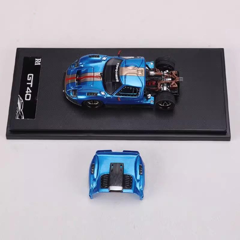 Новое в наличии Rm 1:64 Ford Gt40 Гоночный Автомобиль Сплав Миниатюрная Литая Модель Магнитный Присос Крышка Машины Автомобильные Игрушки Подарок для Детей